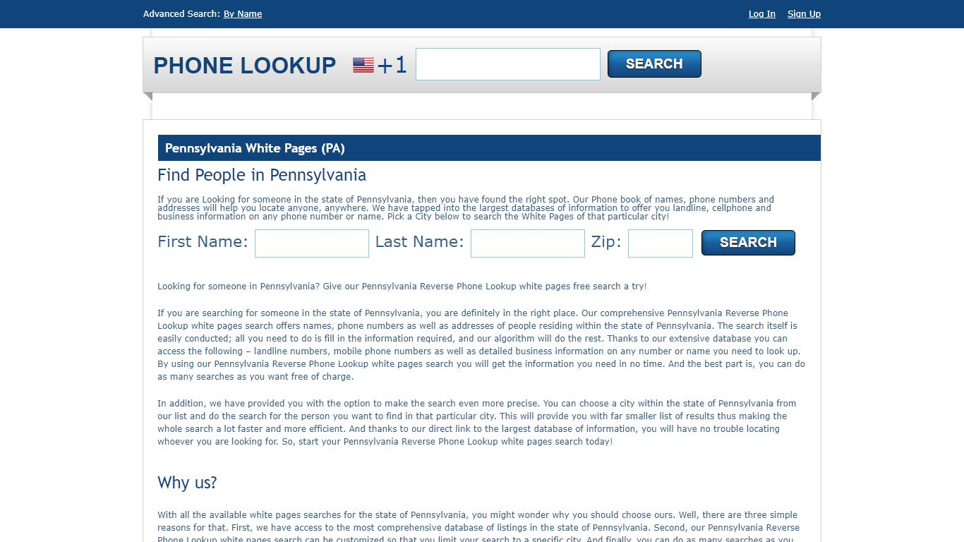 Pennsylvania White Pages - PA Phone Directory Lookup